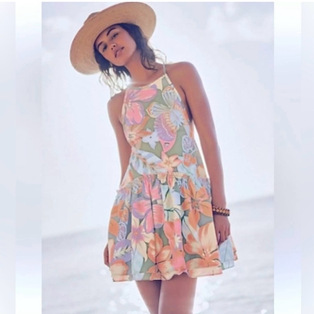NWOT Free People Deserted Island Mini Dress size small with pockets